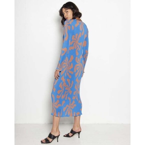 Arthur Apparel Women Crinkle Splat Midi Dress - Picture 3 of 9